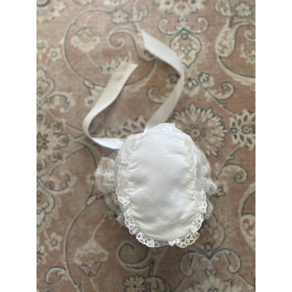 Madonna Baby‎ Girl Boy 4 Pc Baptism Dress Christening Set White Lace Vtg 0-3 Mos - Picture 12 of 16